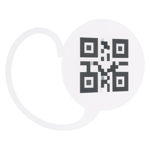 generate an icon minimalistic for QR code scanning with a kidney in the QR code to represent the kidney best and be visible. - icon | sticker