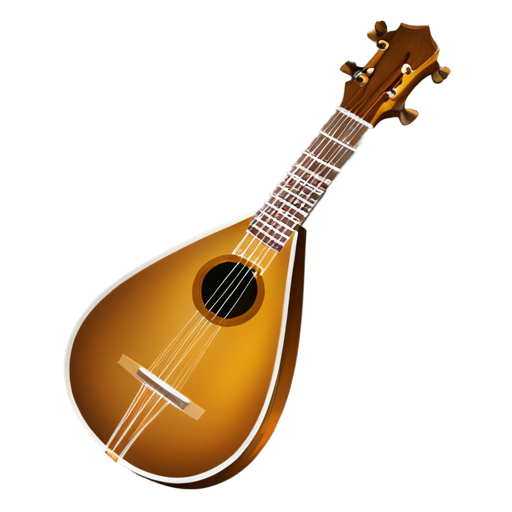 medieval lute icon - icon | sticker