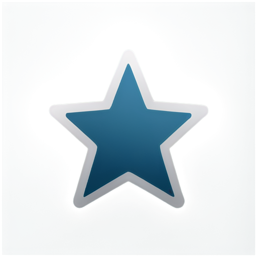 a simple elegant star with technology related theme - icon | sticker