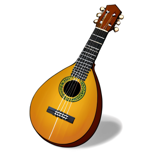 medieval lute icon - icon | sticker