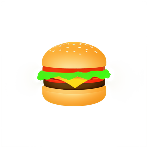 create a burger icon - icon | sticker