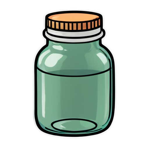 medicine jar - icon | sticker