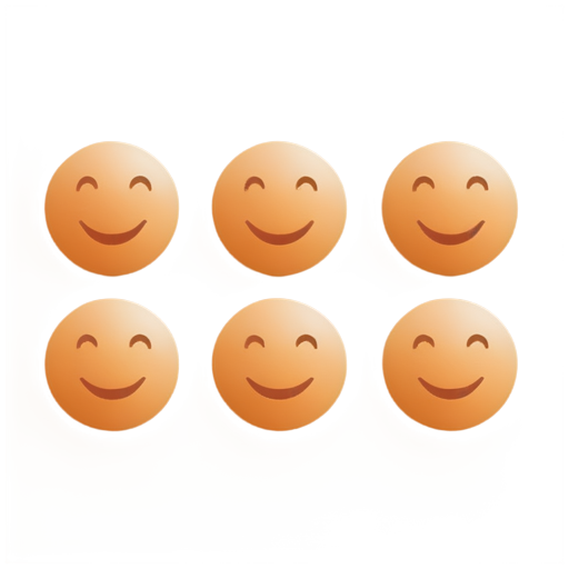 A simple cute icon with many people smiling - icon | sticker