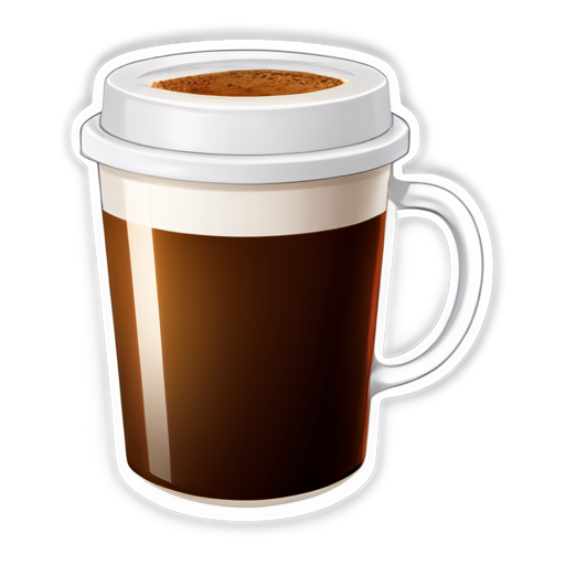 a mug of strong coffee. - icon | sticker