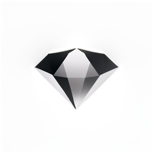 luxury pirate diamond black and white realistic luxurious - icon | sticker