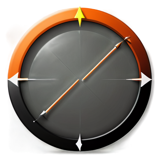 circle with 2 arrows horizontally looking in different directions - icon | sticker