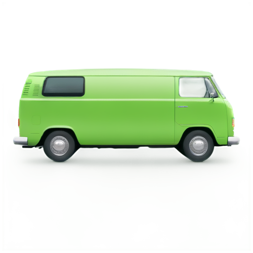 green van from the future - icon | sticker