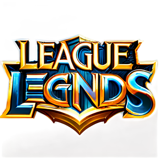 logo in the style of the game league of legends Wild Rift. text "League of Legends Wild Rift TFA" - icon | sticker