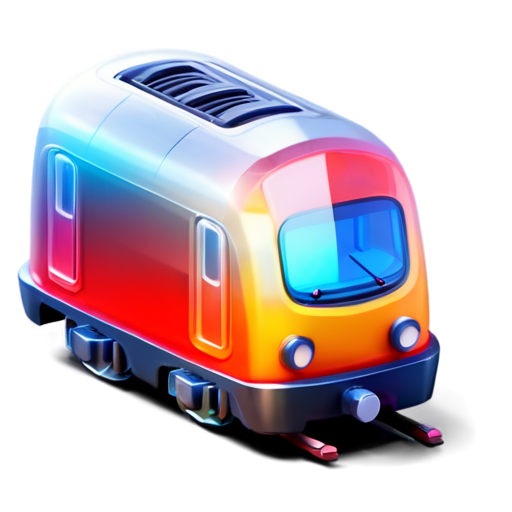 high-speed locomotive - icon | sticker