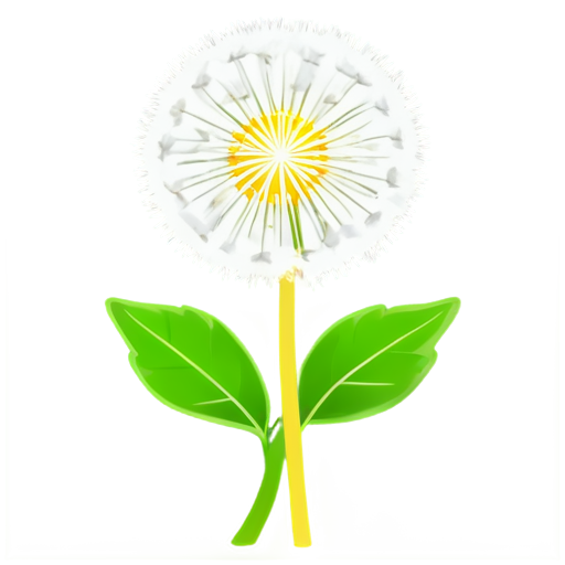 dandelion logo minimalism - icon | sticker