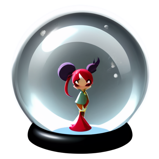 Transparent glass sphere without any base or stand, with olympic games in Paris inside sphere - icon | sticker