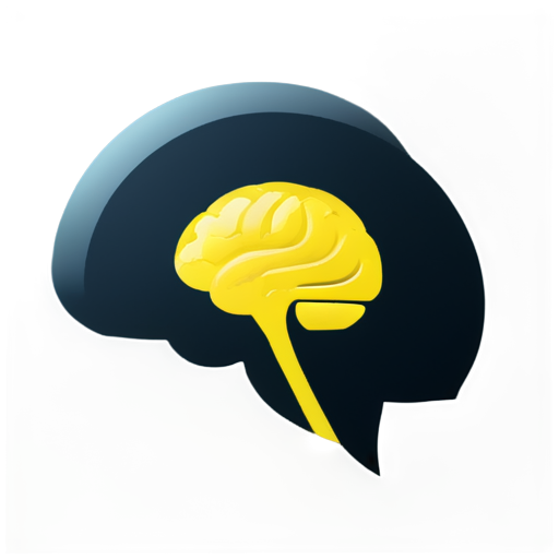 Obsidian brain, fantasy colours - icon | sticker