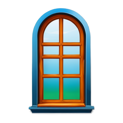 three-glazed windows - icon | sticker