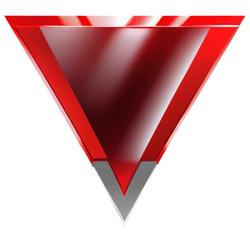 2d red triangle flag sprite - icon | sticker