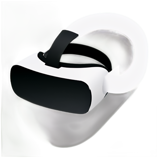 make the letters e, c and o shaped like a virtual reality headset - icon | sticker