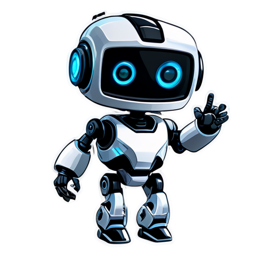 robot that clicks on screen - icon | sticker