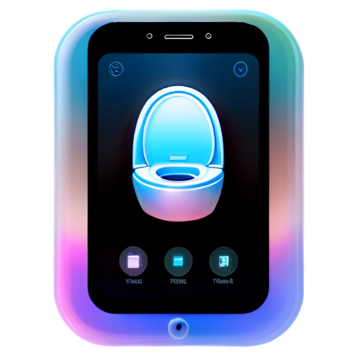 Smart toilet App - icon | sticker