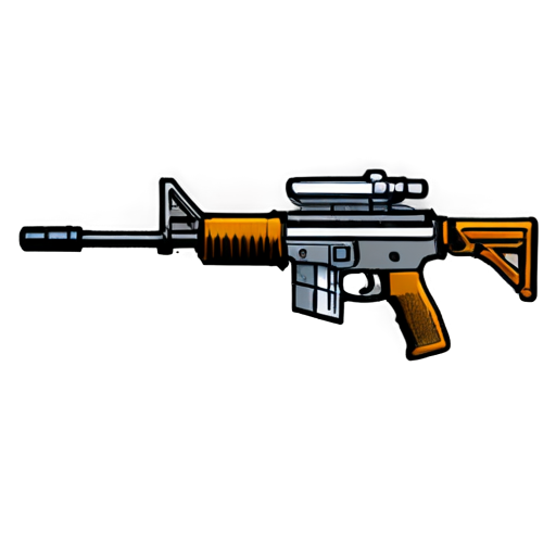 skill icon, machine gun shoot - icon | sticker