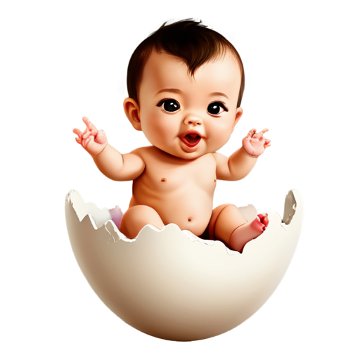 baby rocking egg icon light beige no background - icon | sticker