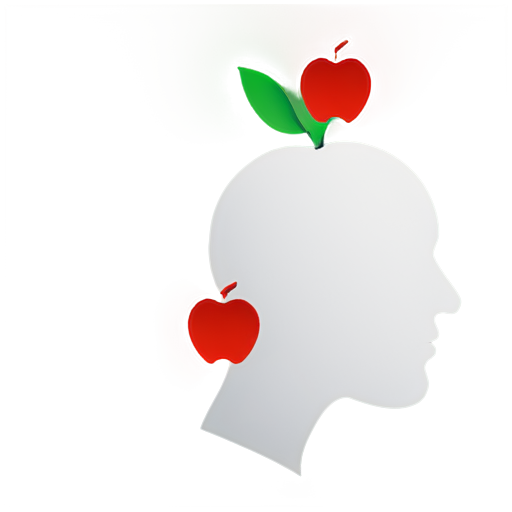 a falling apple hit Einstein's head - icon | sticker