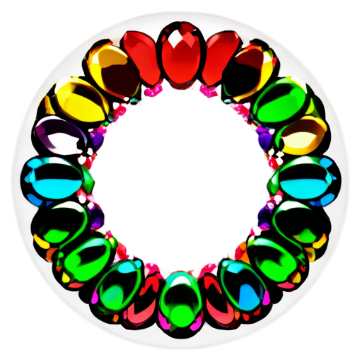 Circle of gems - icon | sticker