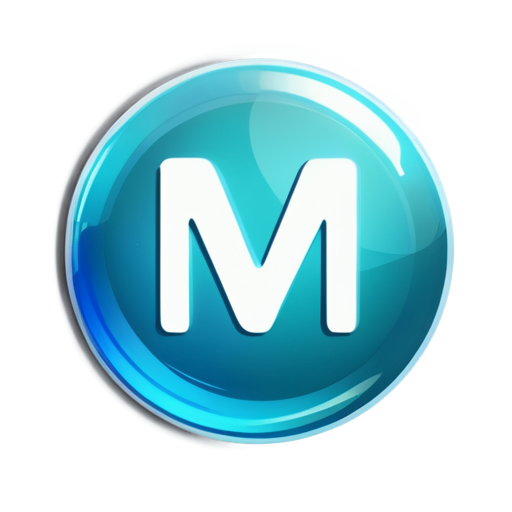 M13 icon flat glass shine beautiful - icon | sticker