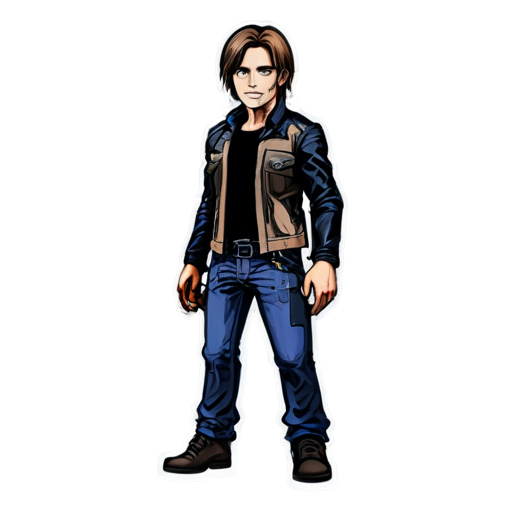 Leon Kennedy as zombie - icon | sticker