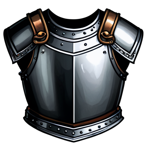 knight cuirass outline game icon - icon | sticker