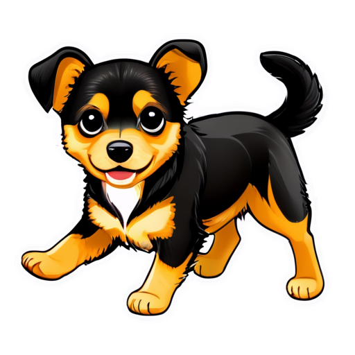 Kid dog - icon | sticker