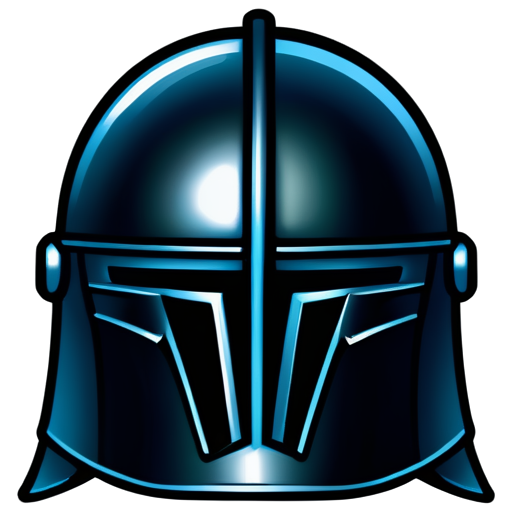 knight helmet outline front view icon - icon | sticker