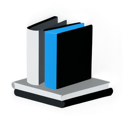 minimalistic icon of book - icon | sticker