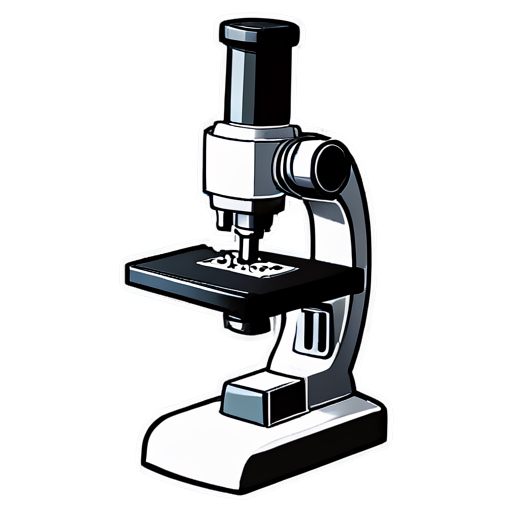 The microscope - icon | sticker