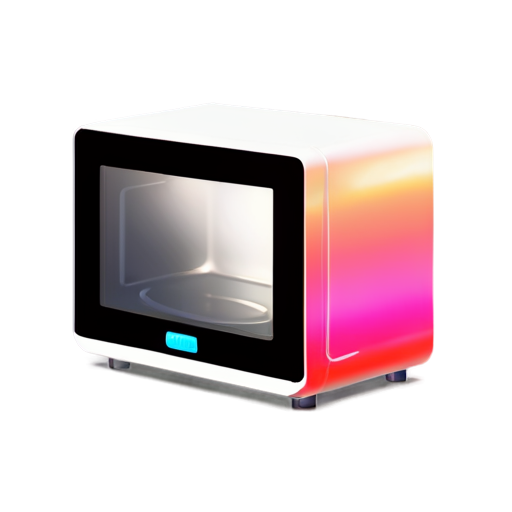 A beautiful alive microwave - icon | sticker