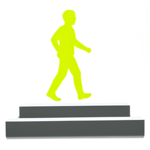 human's speed of walking level icon. No glare of light - icon | sticker