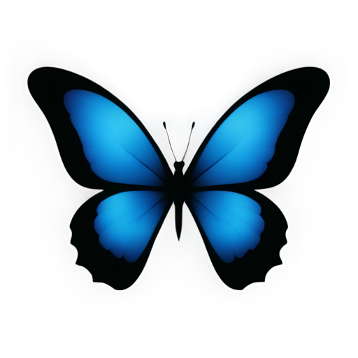 a beautiful butterfly, colorized, flat - icon | sticker