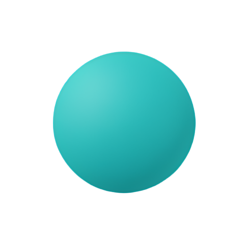 space background, very big dumpbell, very simple, turquoise - icon | sticker