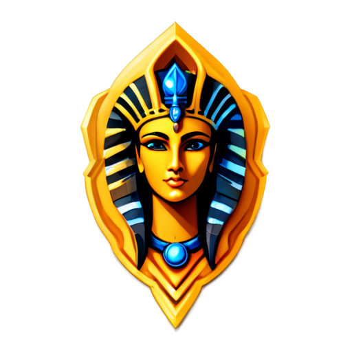 Hathor emblem for a web development company - icon | sticker