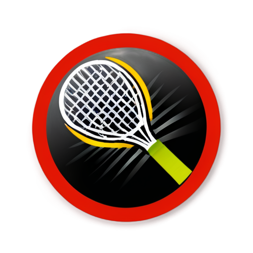 badminton logo - icon | sticker