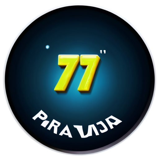 A round icon for party community called PRAVDA7. On icon must be a something like nightclub and caption or number 7 - icon | sticker