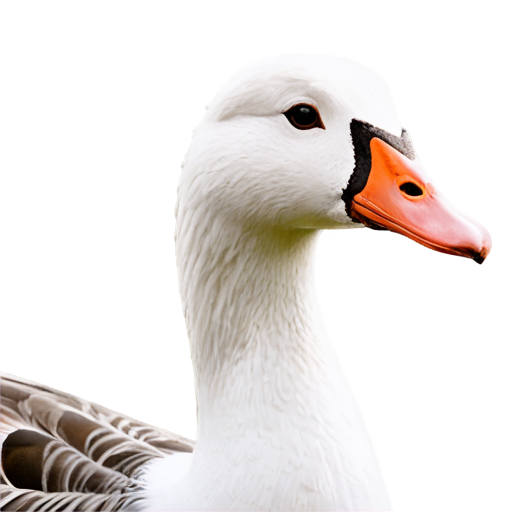 close-up of the head of a goose with monocole - icon | sticker