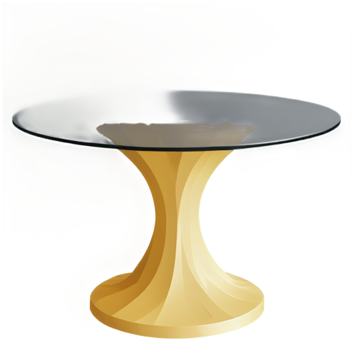 round table made of quartz rock and no base - icon | sticker