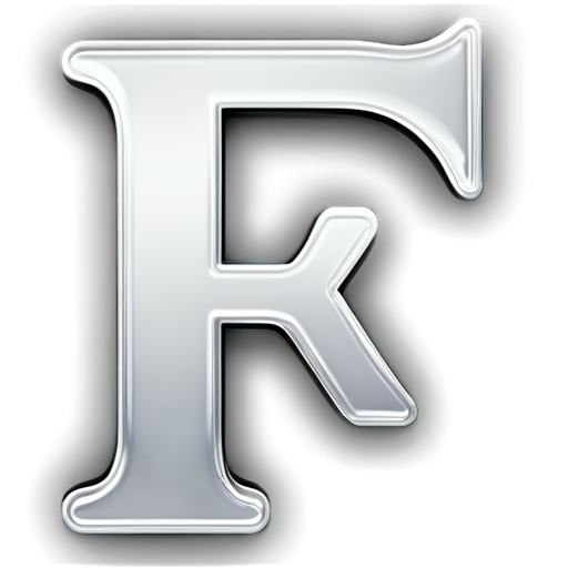 Letter "R" in the arrow form - icon | sticker