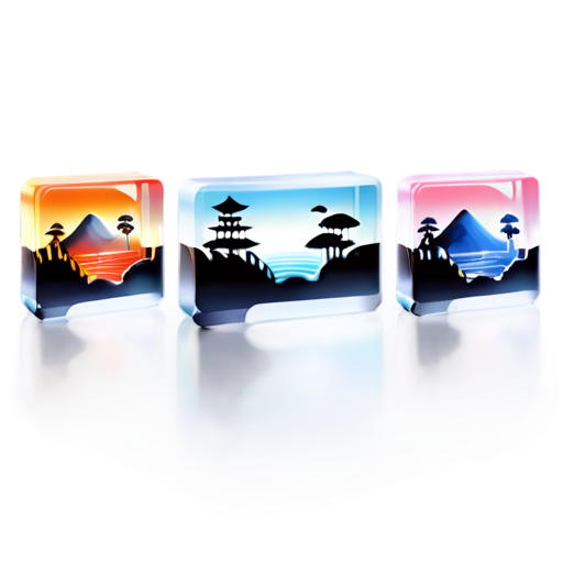 Chinese landscape painting - icon | sticker