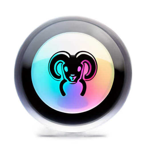 multi-colored circle with an inscription RAMS - icon | sticker