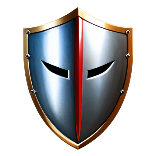 knight Shield and helmet outline icon - icon | sticker