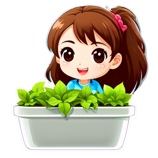 Hydroponics Planter - icon | sticker