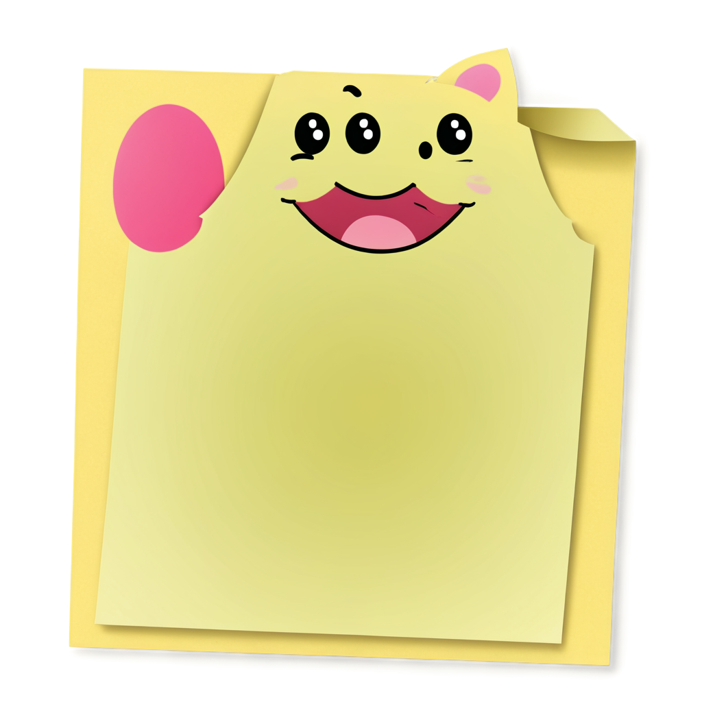 kawaii sticky note - icon | sticker