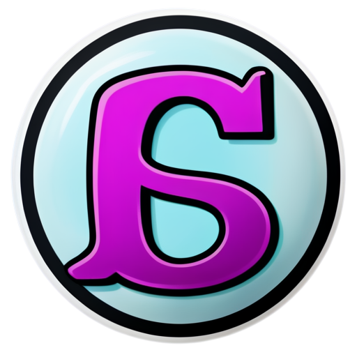 circle with letter s inside - icon | sticker