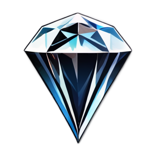 cut diamond - icon | sticker