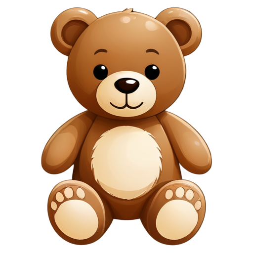 bear toys icon beige no background - icon | sticker